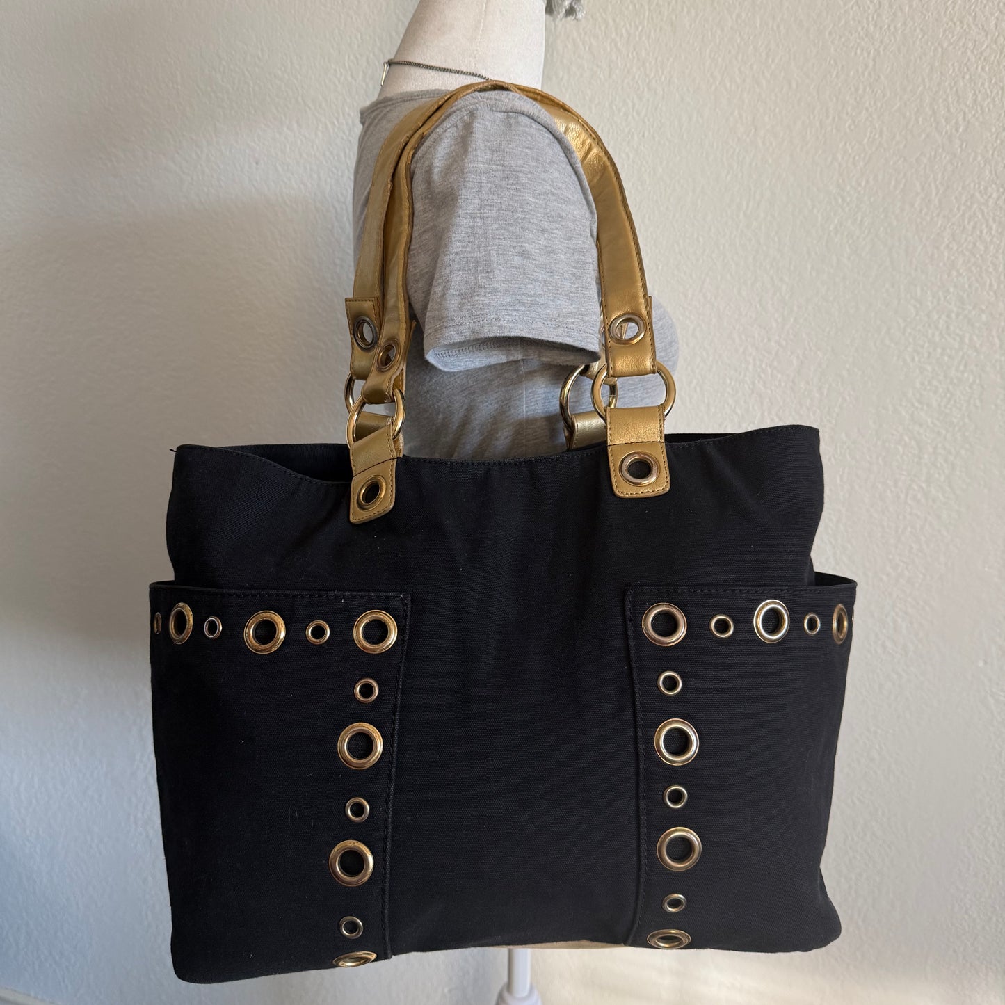 Studded shoulder bag