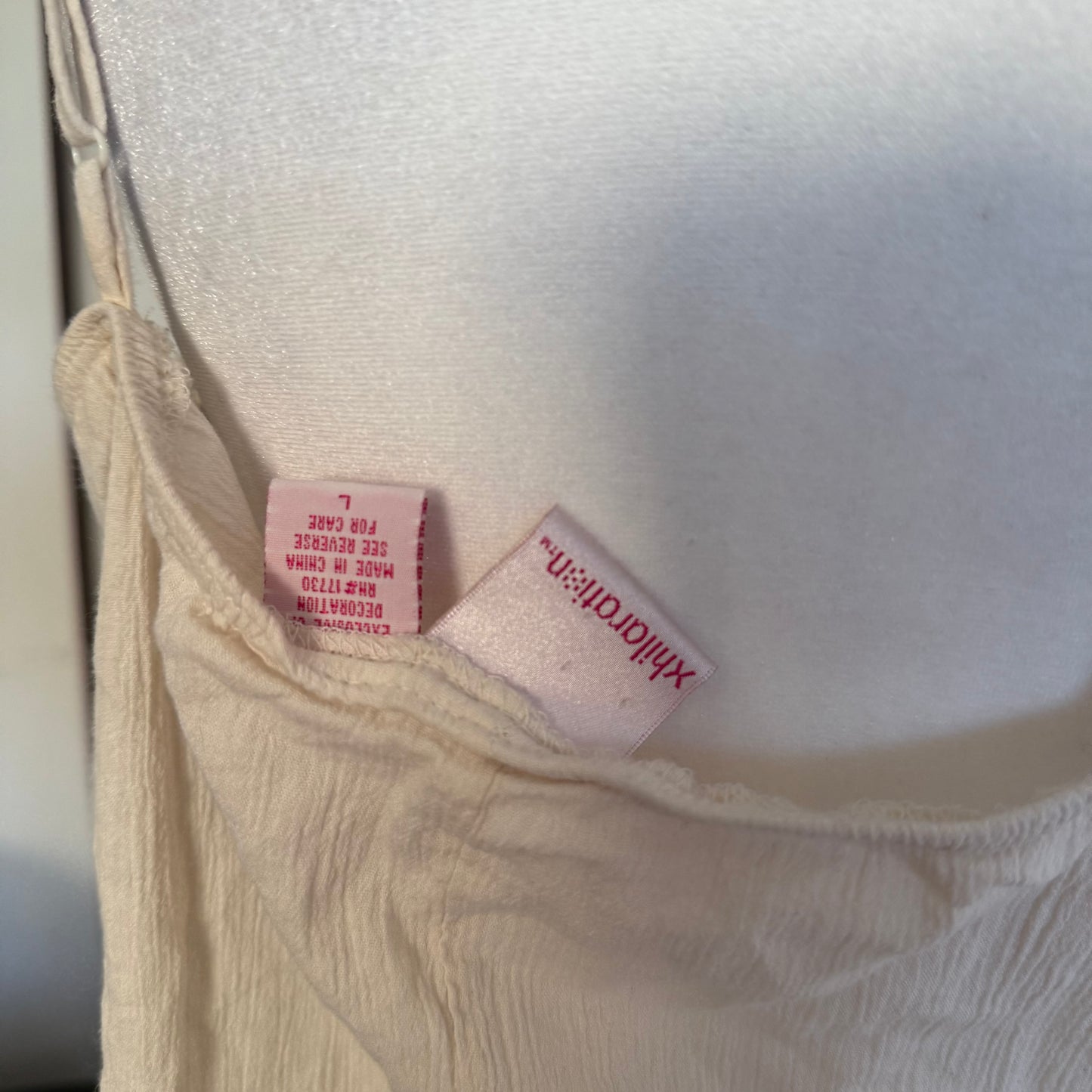 Fairy boho cream tank top