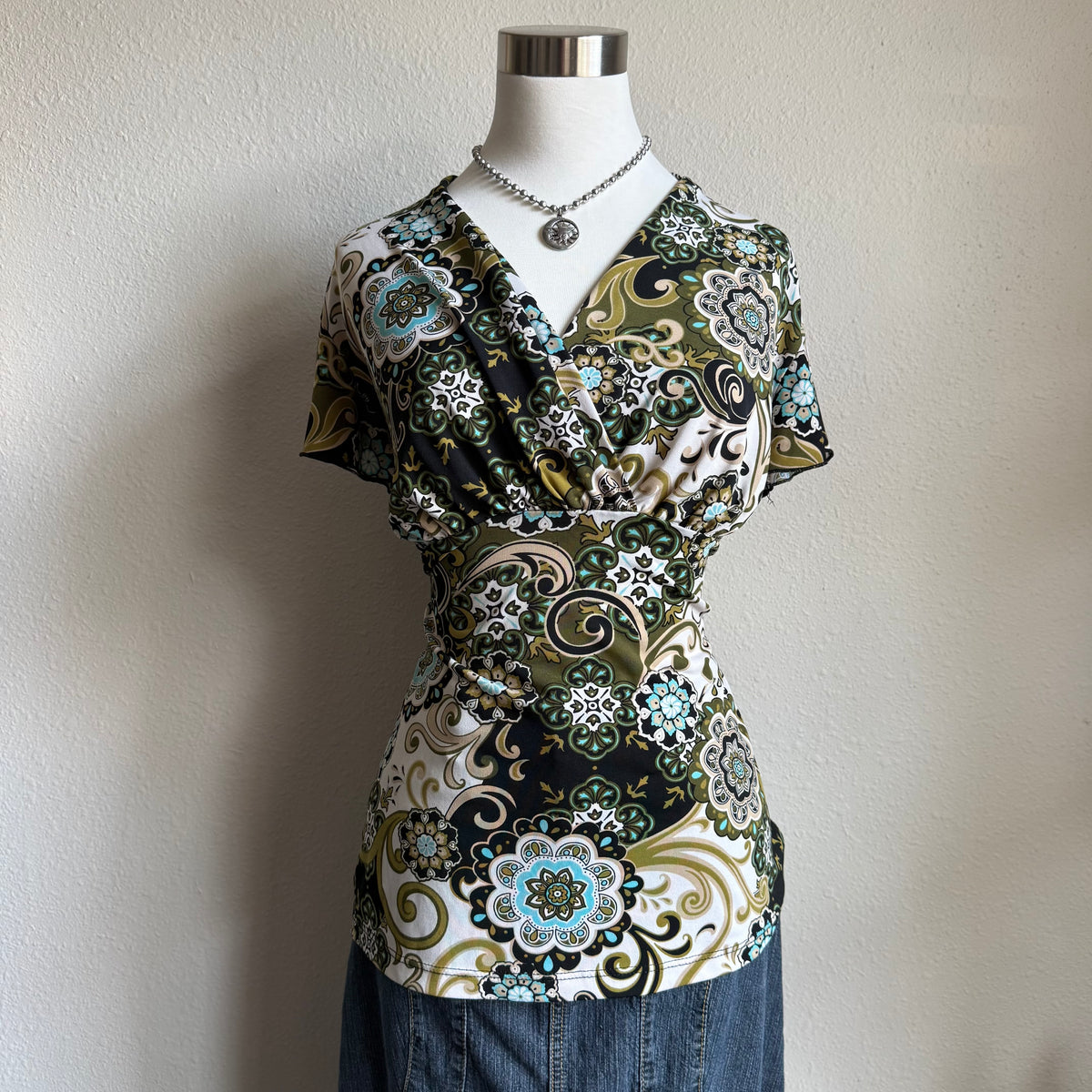 Misty’s whimsical swirl top