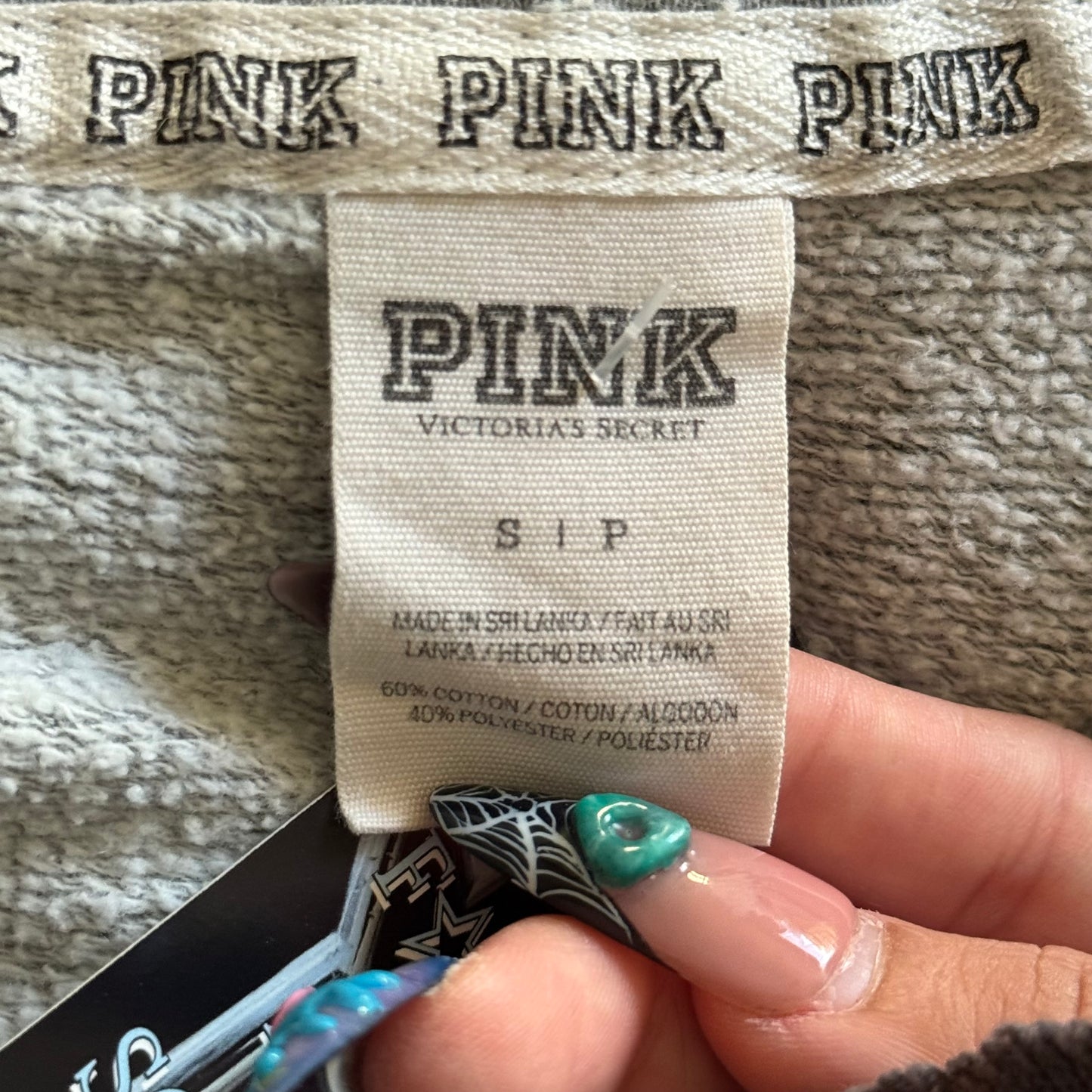 PINK sequin zip up hoodie