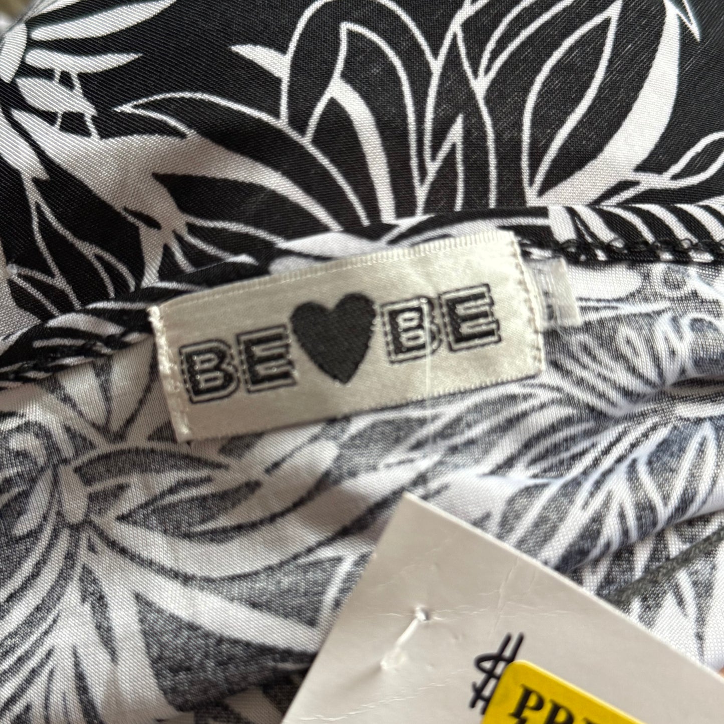 Bebe flower beaded top