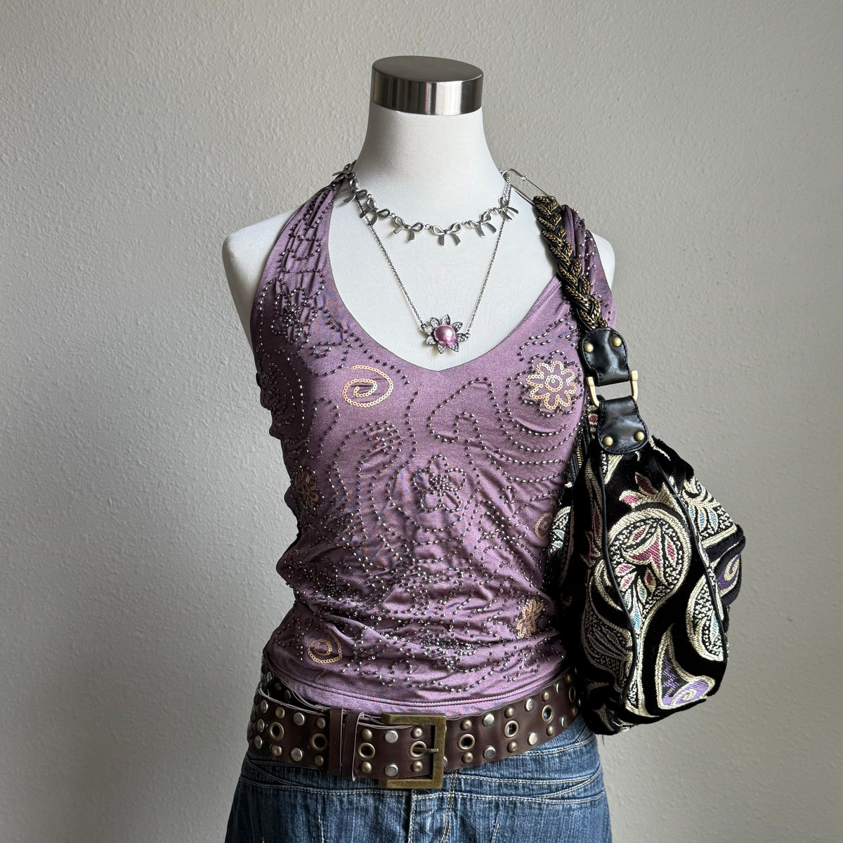 2000s studded belt