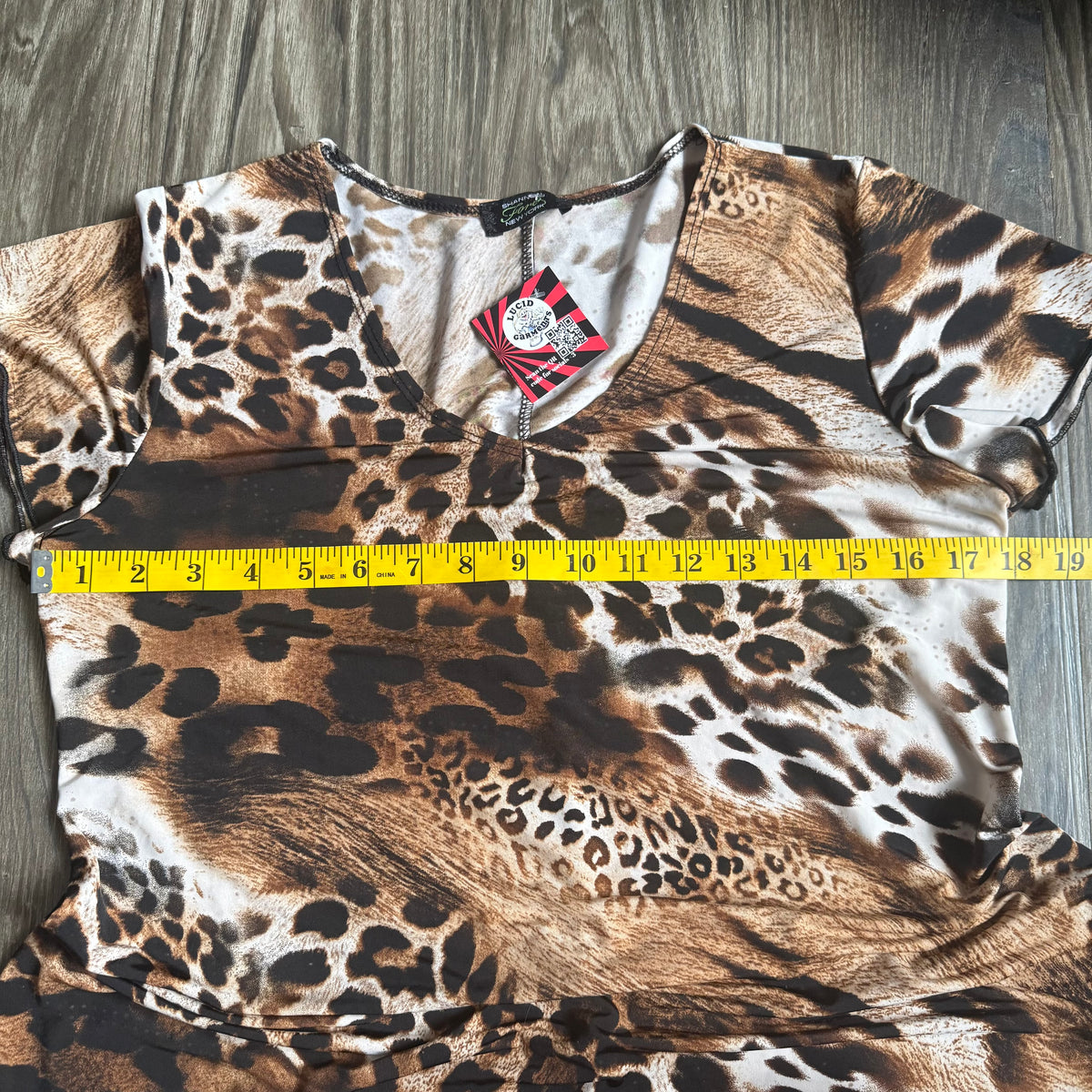 Leopard print flowy top