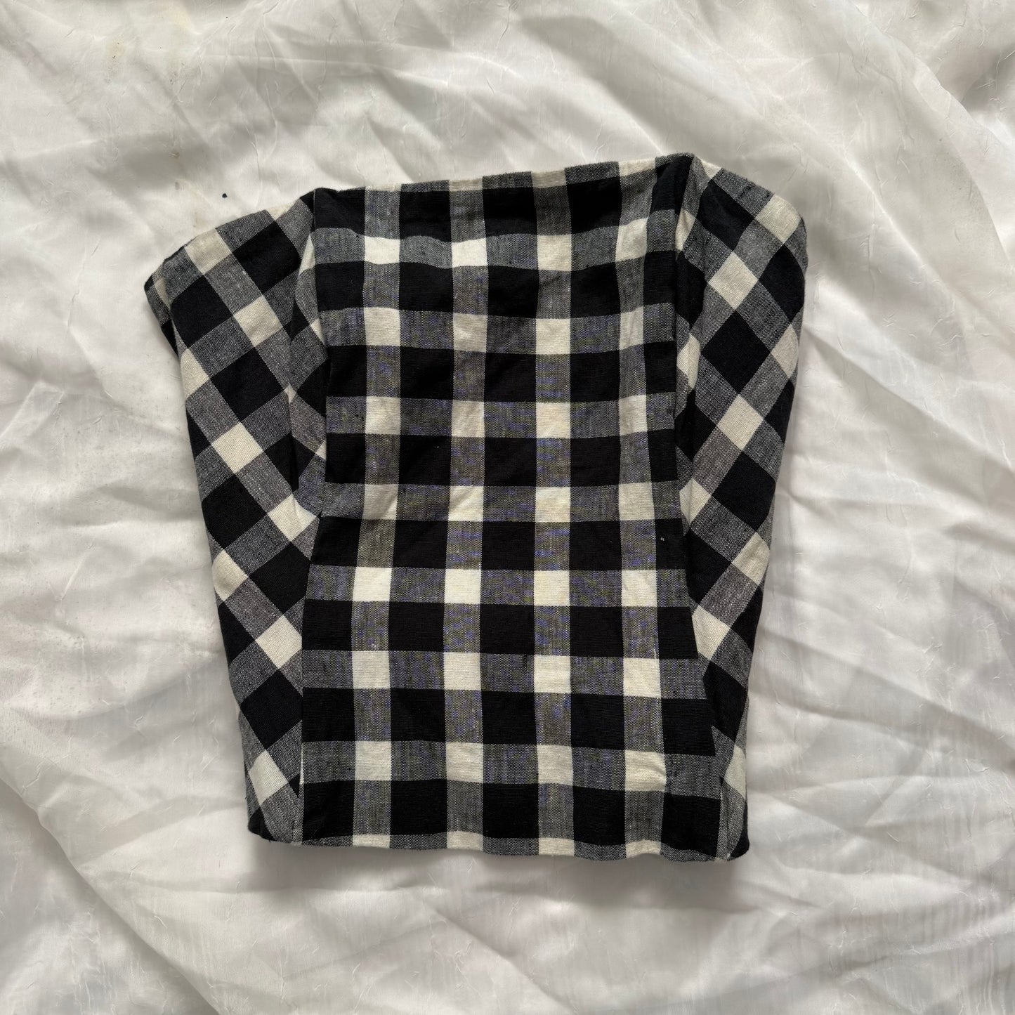 Checkered tube top