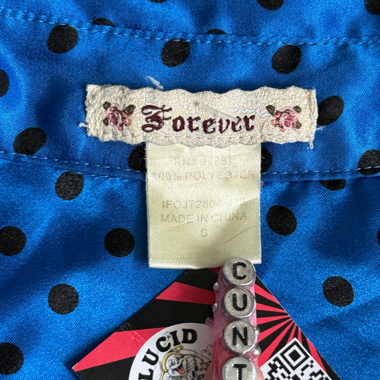 Polka dot babydoll button up