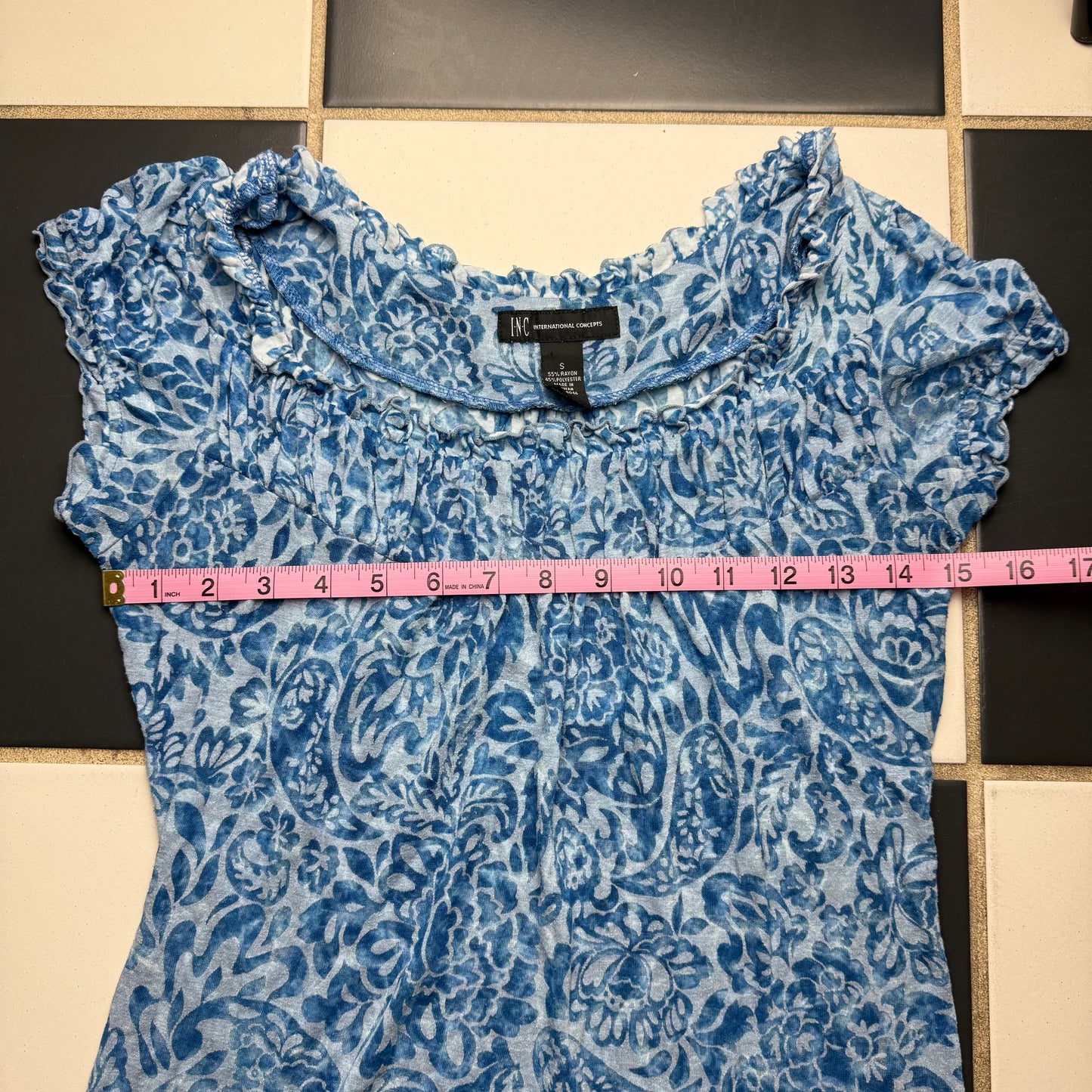 Blue flower cottage babydoll