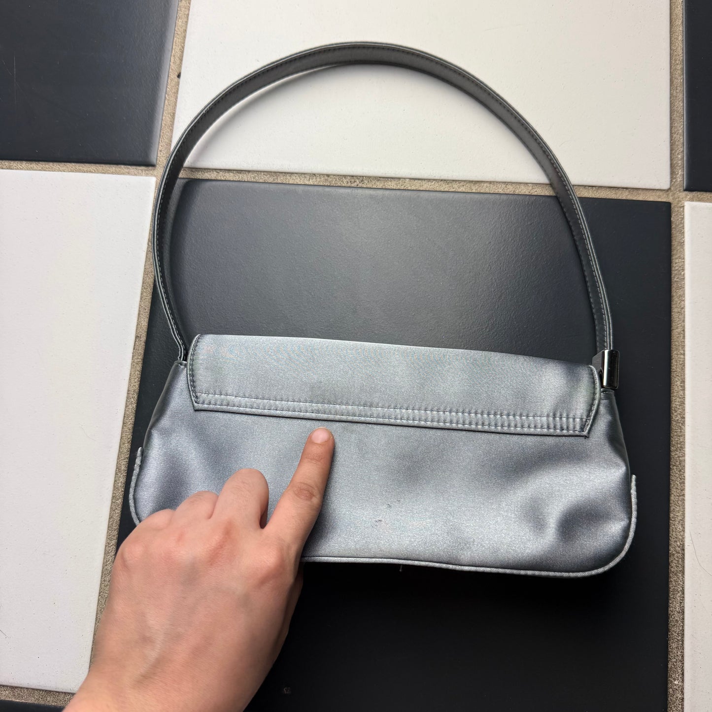 Liz Claiborne grey shoulder bag