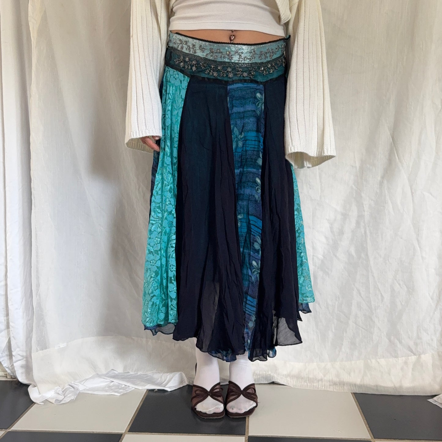 Sequin summer lace maxi