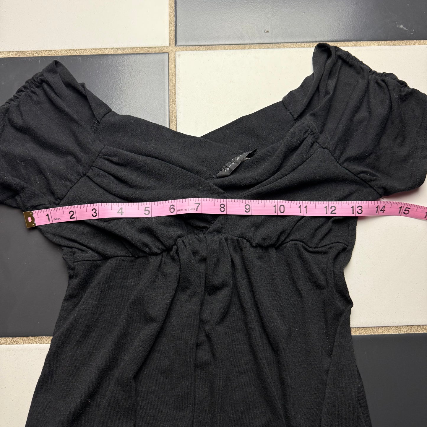 Black babydoll top