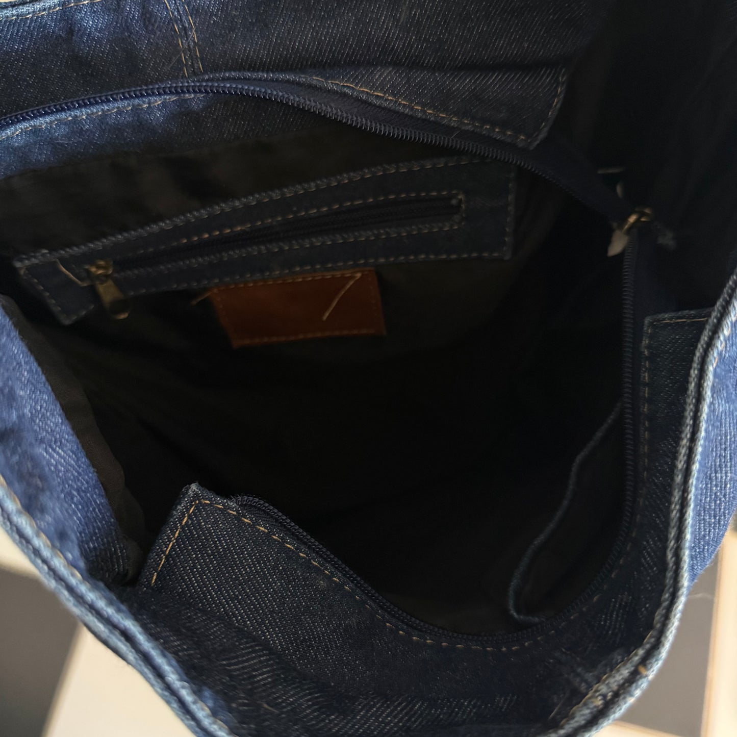 Jean shoulder tote bag