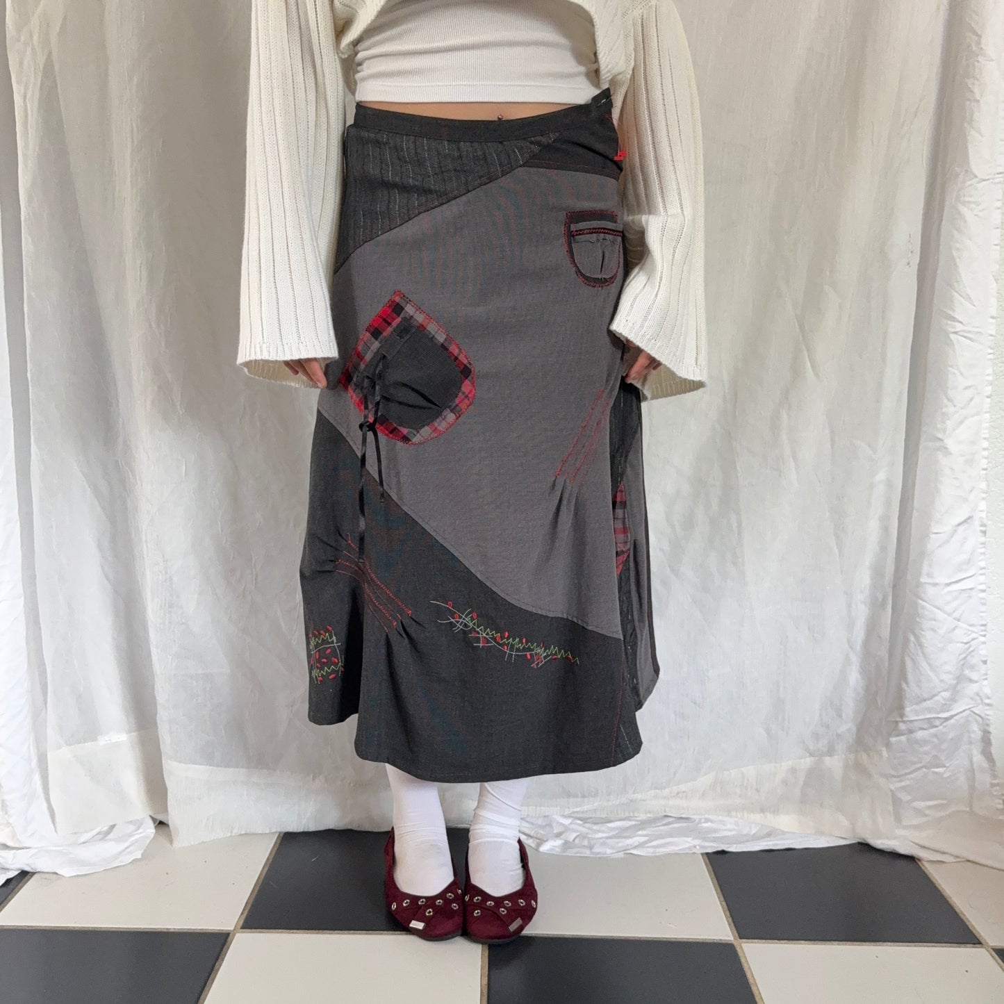 Euro grunge maxi skirt