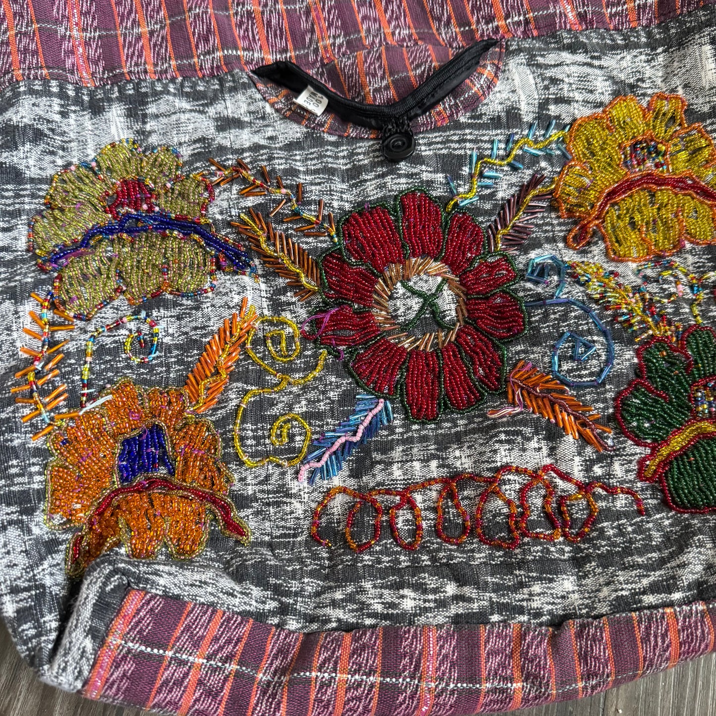 Beaded boho crossbody bag