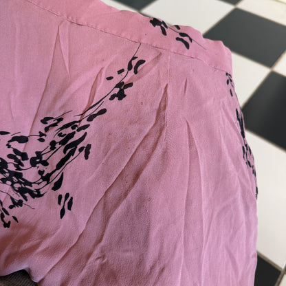Cottage pink flower maxi