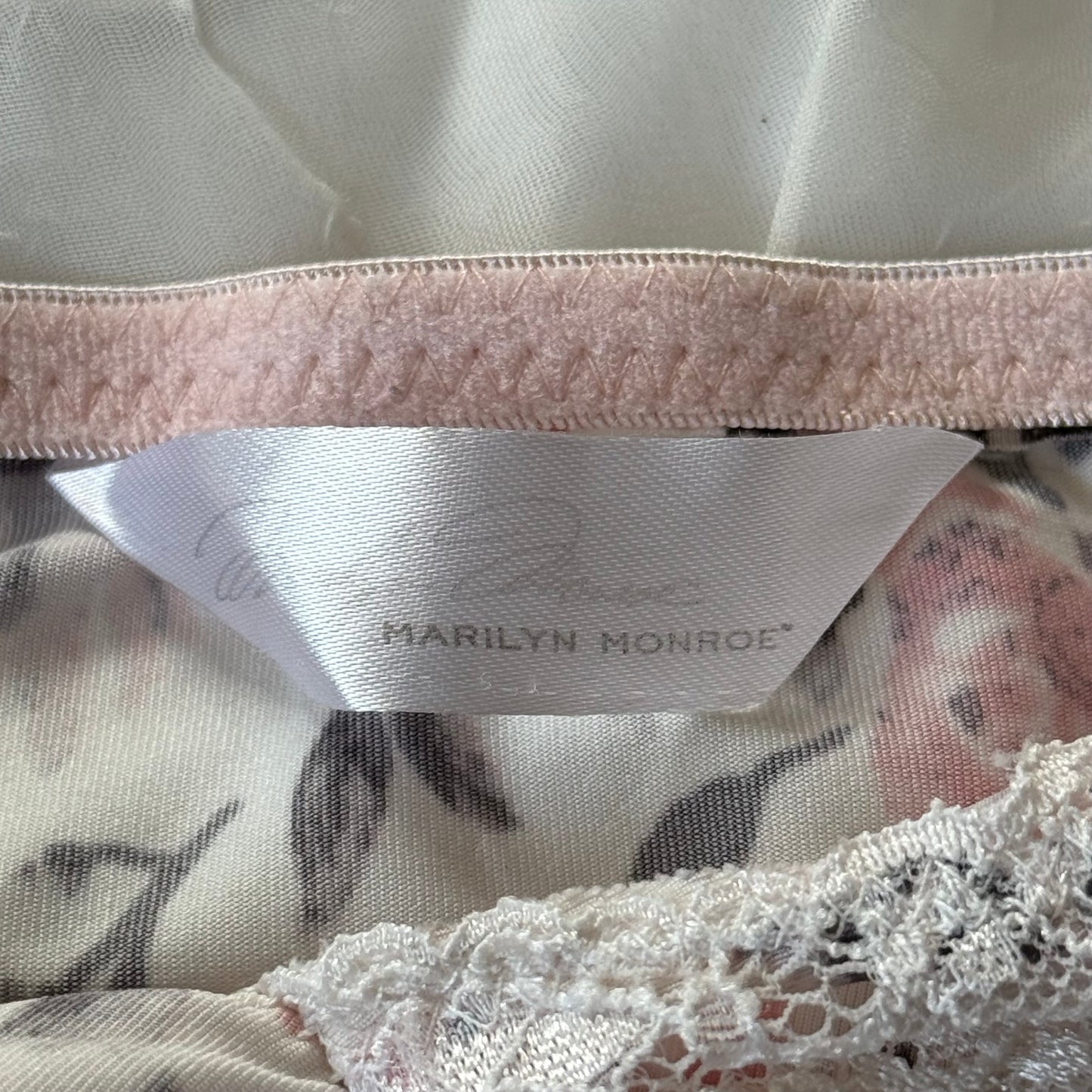 Baby pink rose lace cami