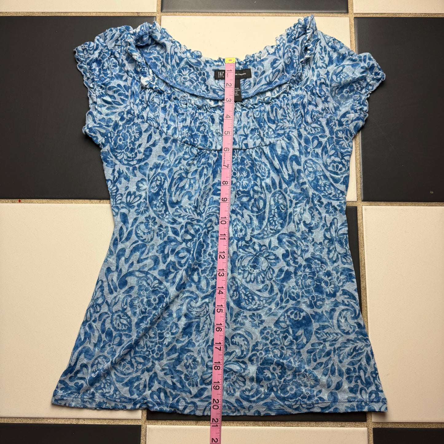 Blue flower cottage babydoll