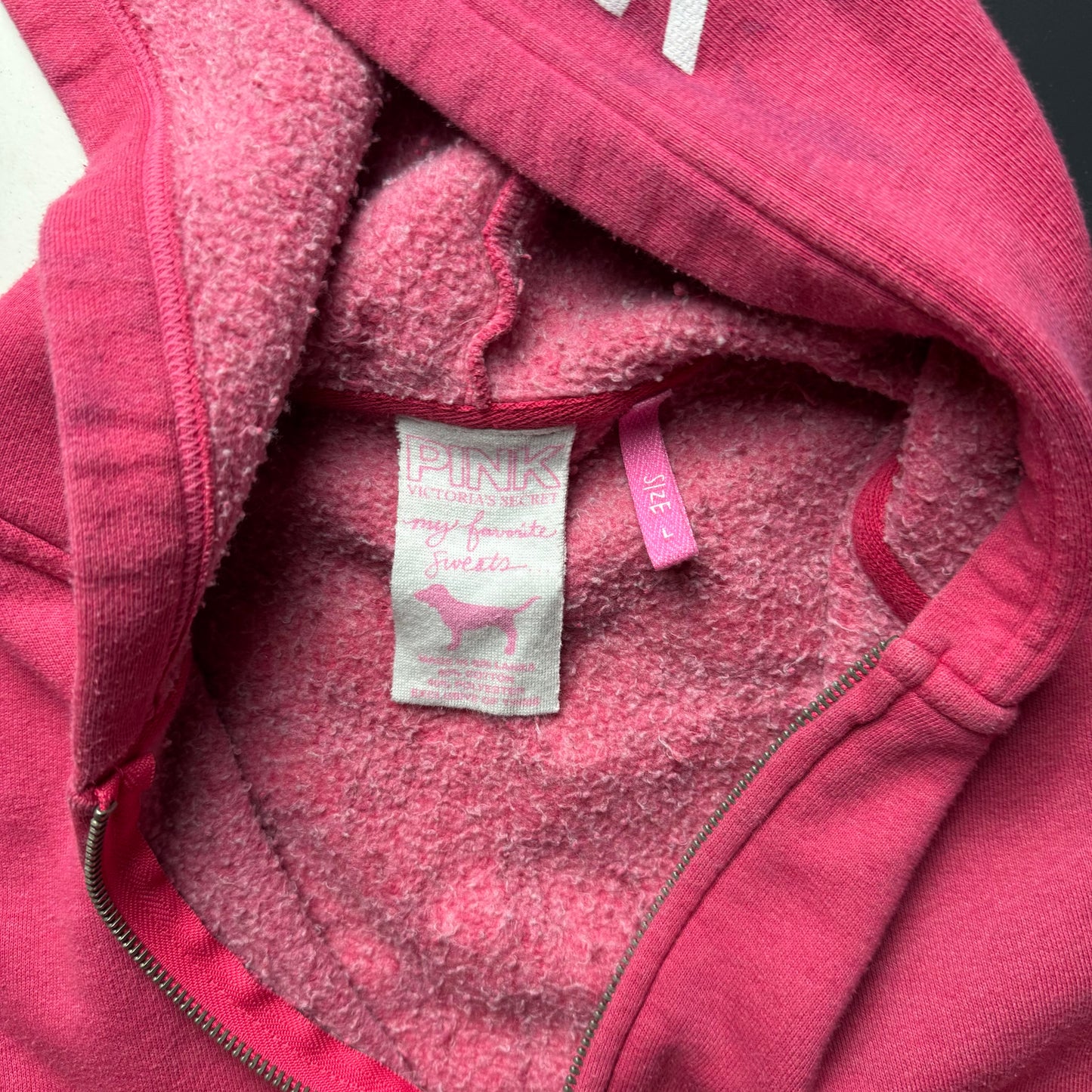 Pink zip up hoodie