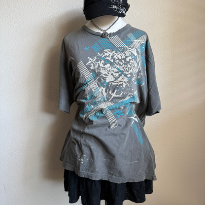 No Boundaries y2k tiger tee