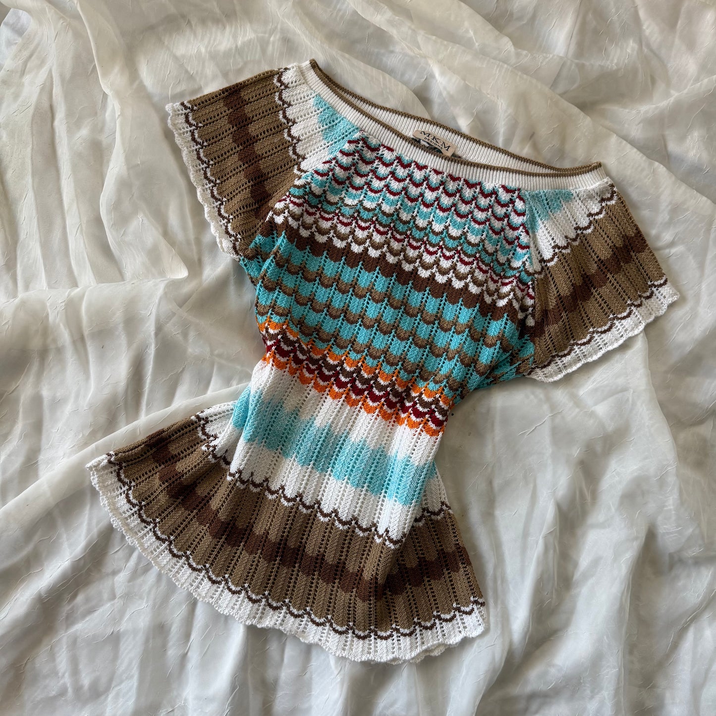 Soft knitted beach top