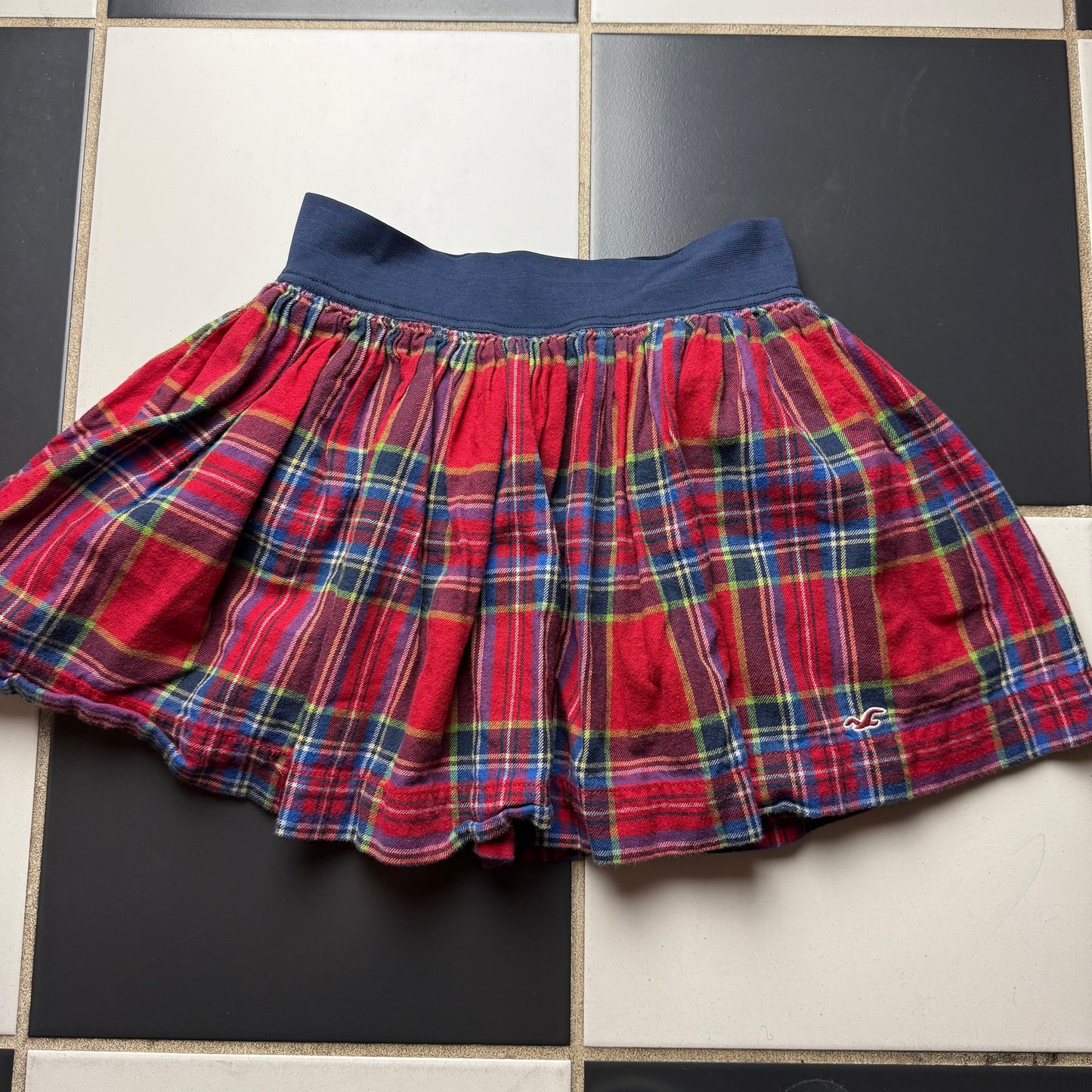 Hollister gingham skirt