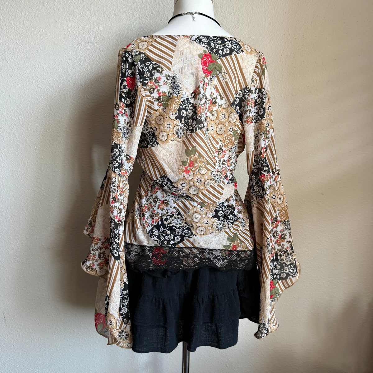 Misty’s boho flared sleeve top