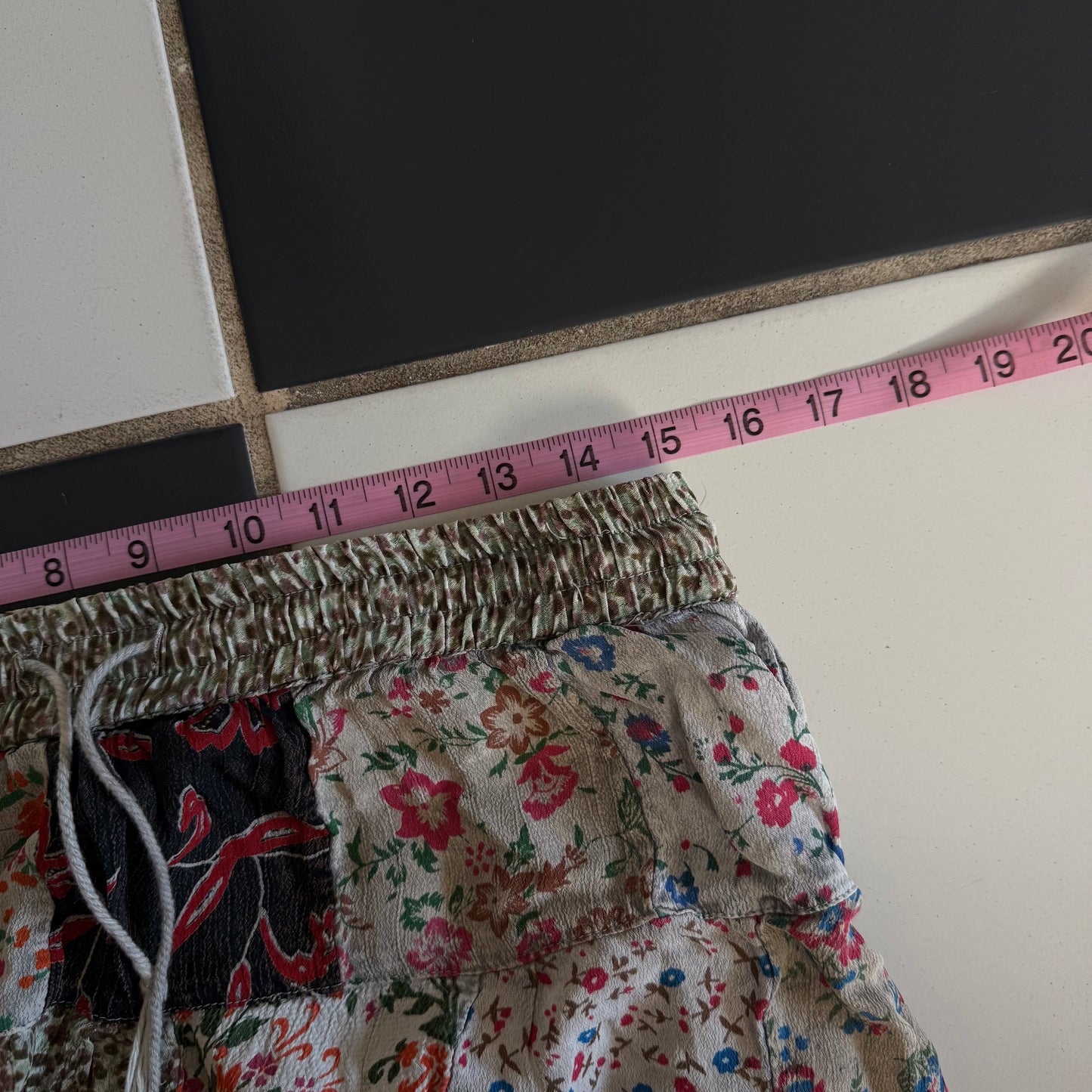 Cottage patchwork flower maxi