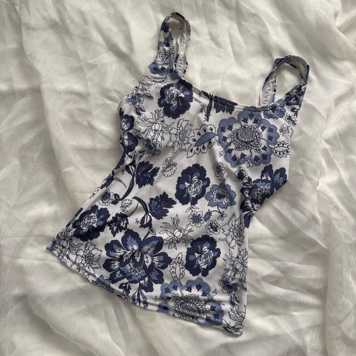 soft white flower tank