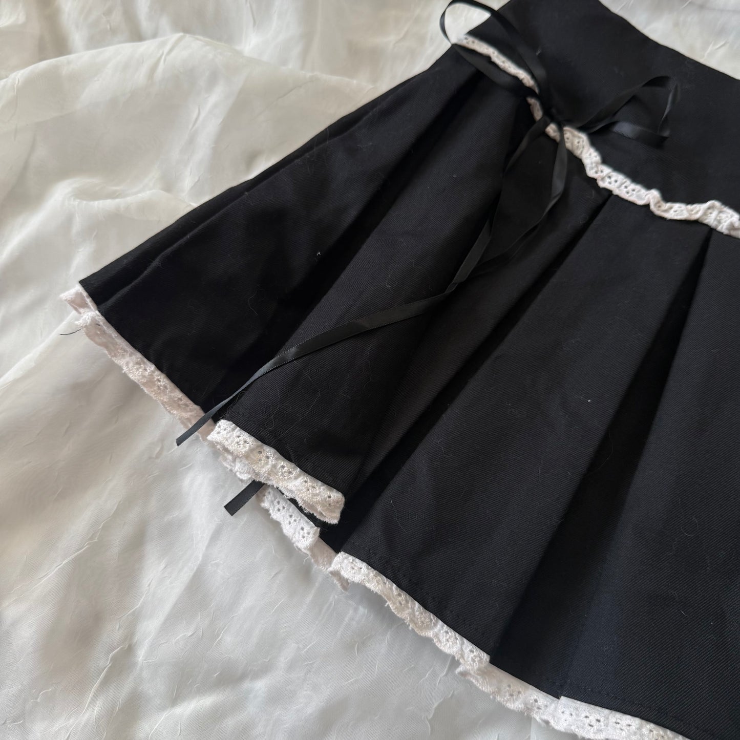 Pleated babydoll skirt