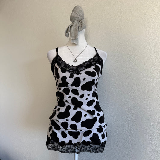Cow print tank top