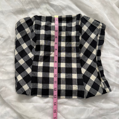 Checkered tube top