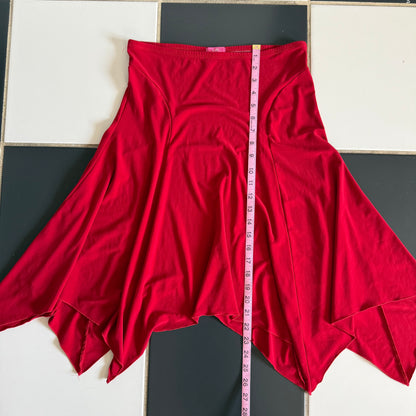 Red fairy flowy skirt