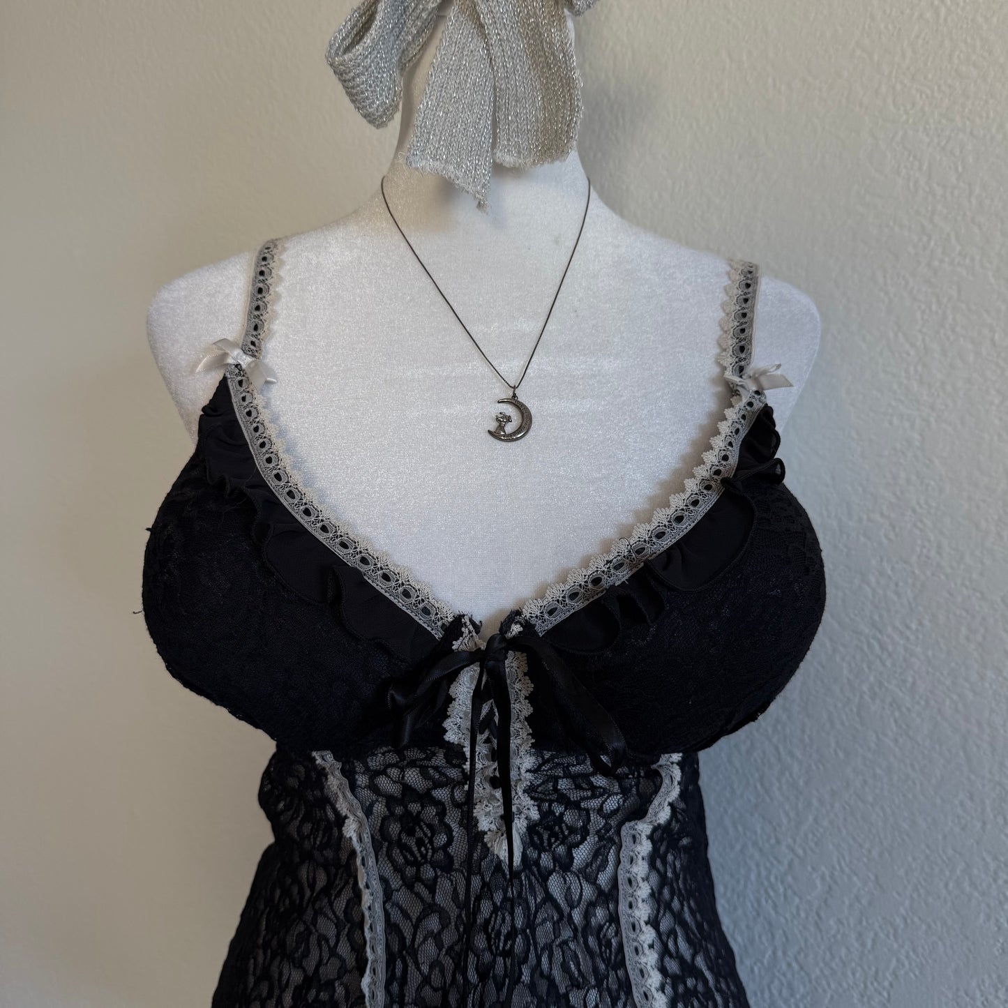 Black lingerie dress