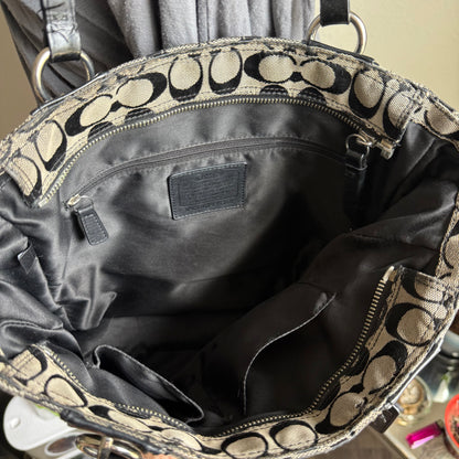 2000s coach signature canvas bag