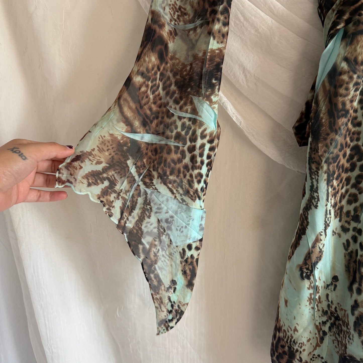 Caribbean Queen leopard butterfly dress