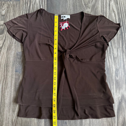 Y2K Susan’s brown basic top