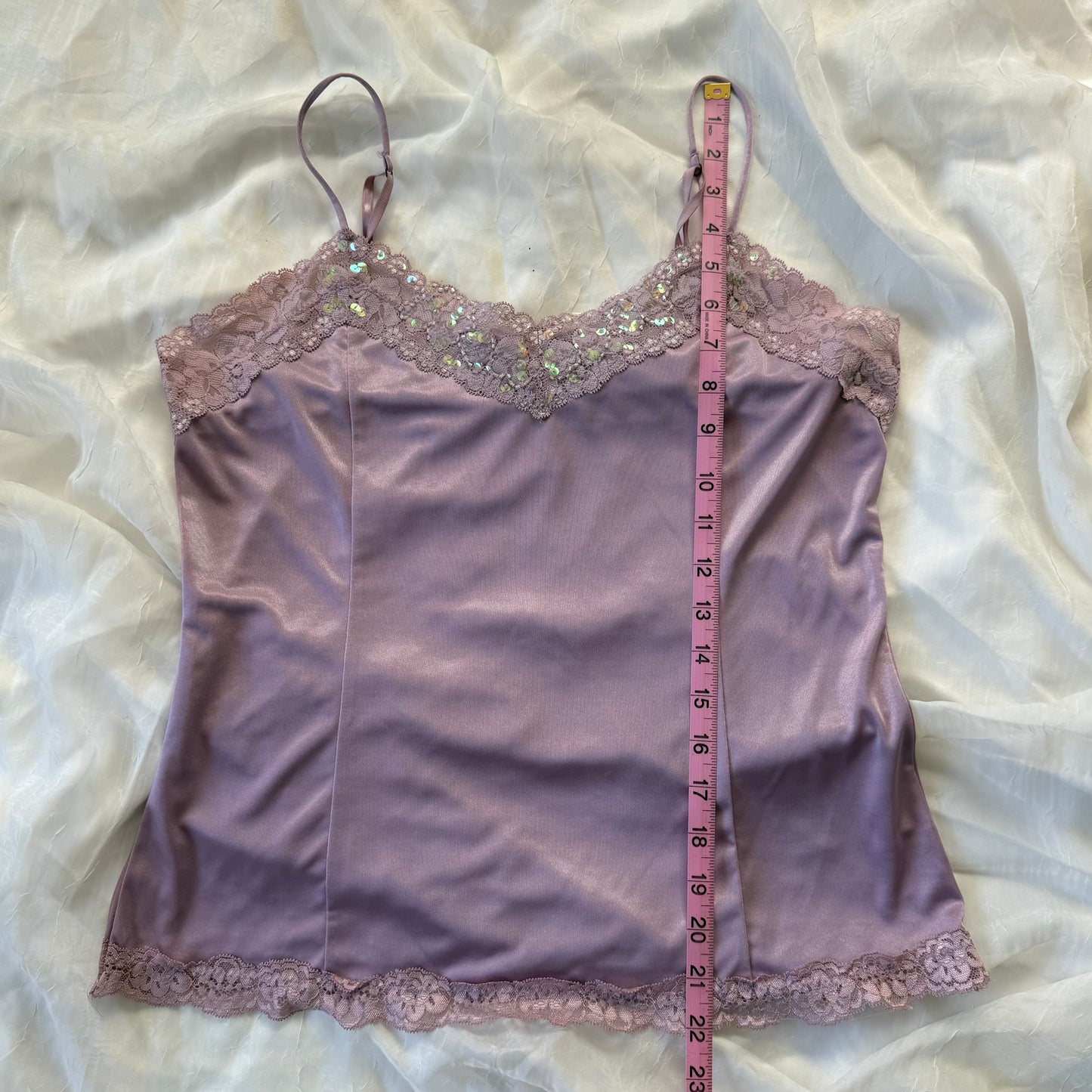 Fairy lilac purple sequin cami