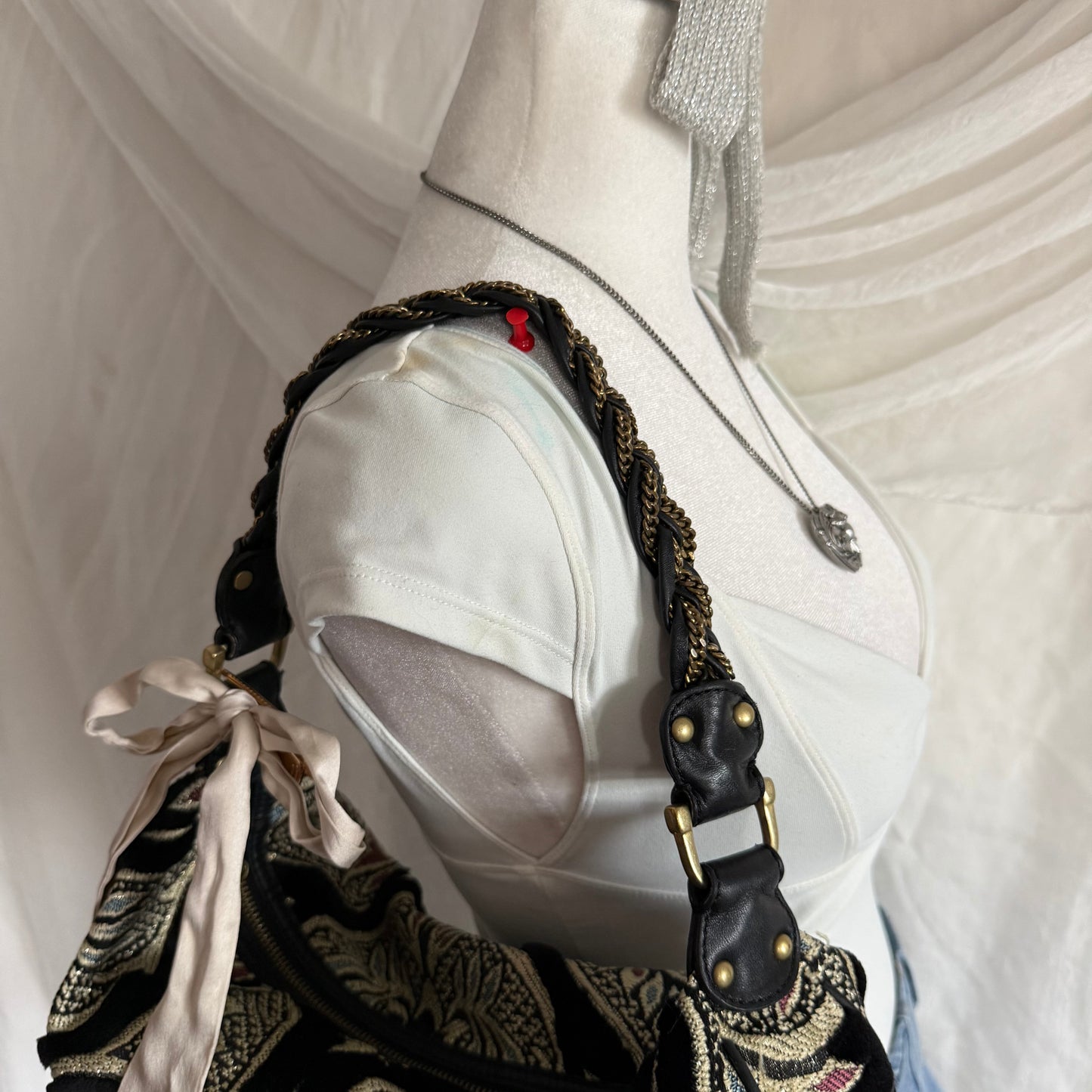Paisley whimsy hobo shoulder bag