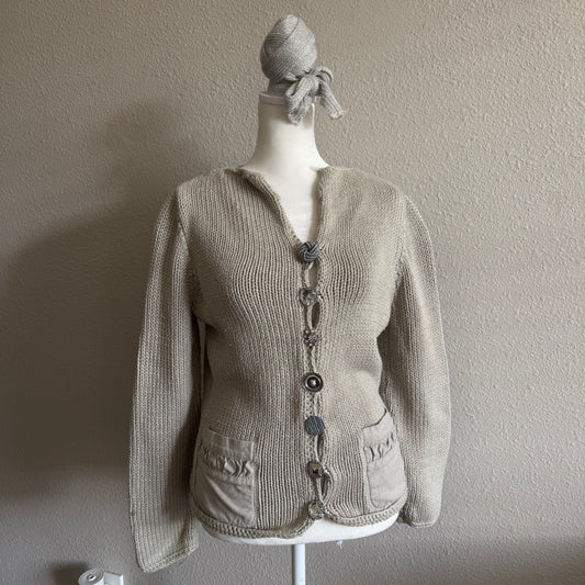 Knitted cottage cardigan