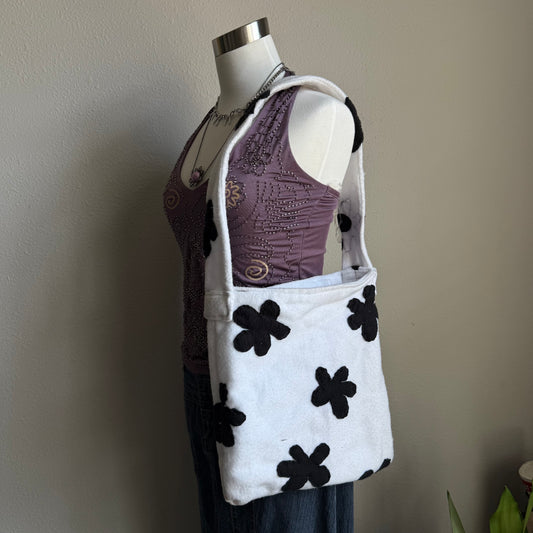 Handmade flower tote bag