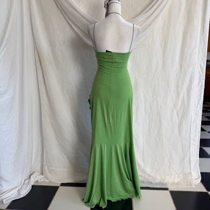 2000s Glitter Tinkerbell green fairy dress