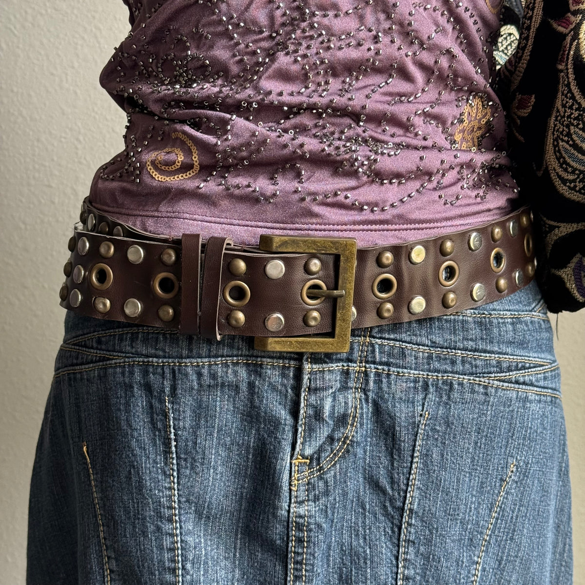 2000s studded belt