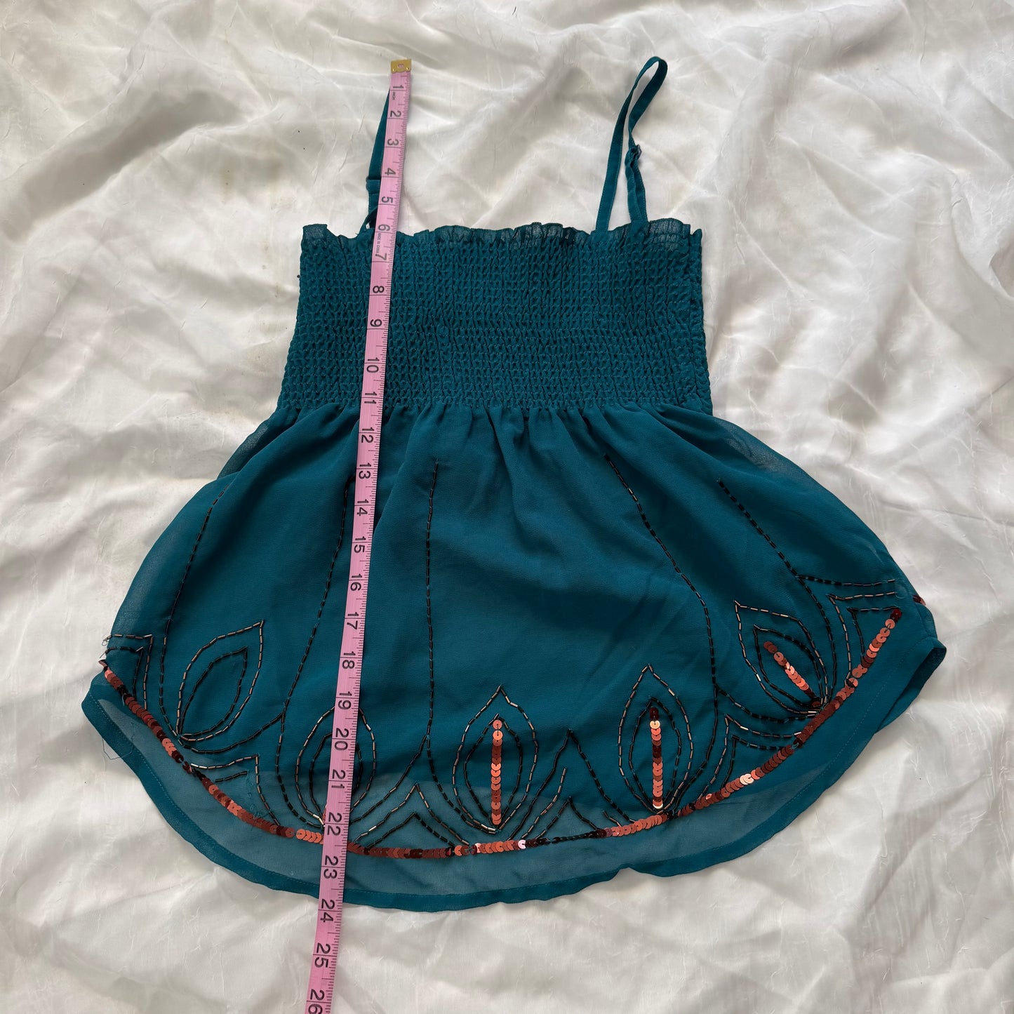 boho sequin tube top