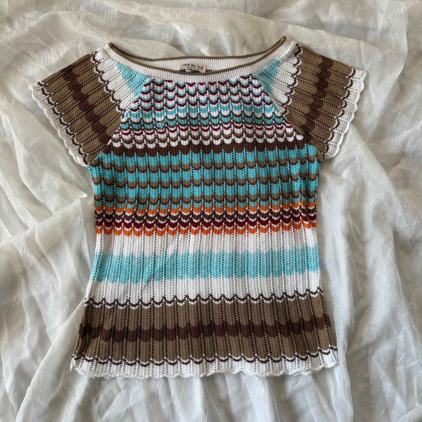 Soft knitted beach top
