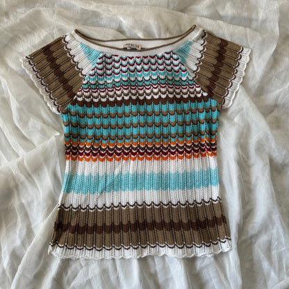 Soft knitted beach top