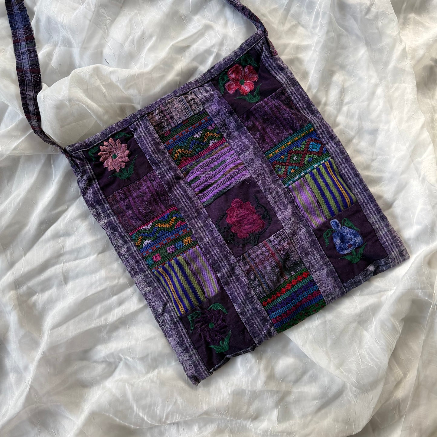 Mexican patchwork crossbody bag