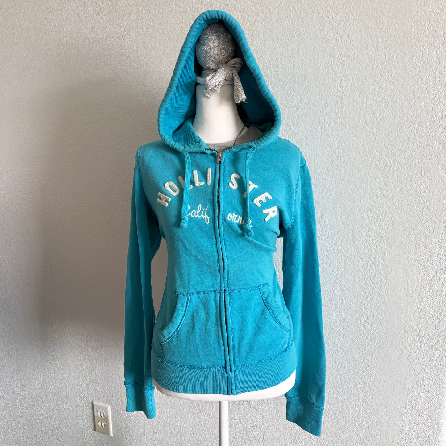 Hollister turquoise hoodie