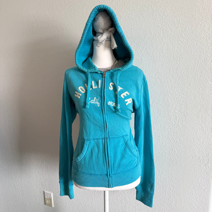Hollister turquoise hoodie