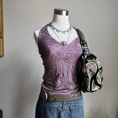 LEI grommet stud belt