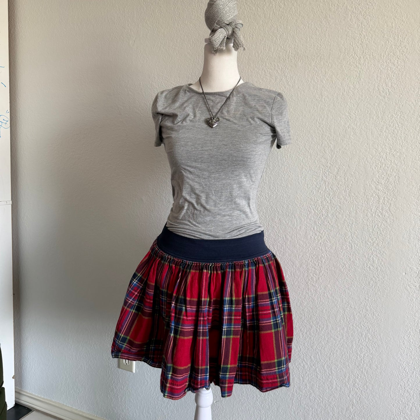 Hollister gingham skirt
