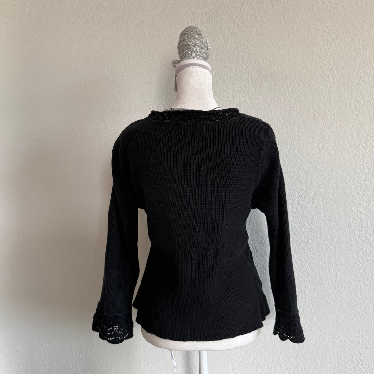 Willow’s dainty black sweater