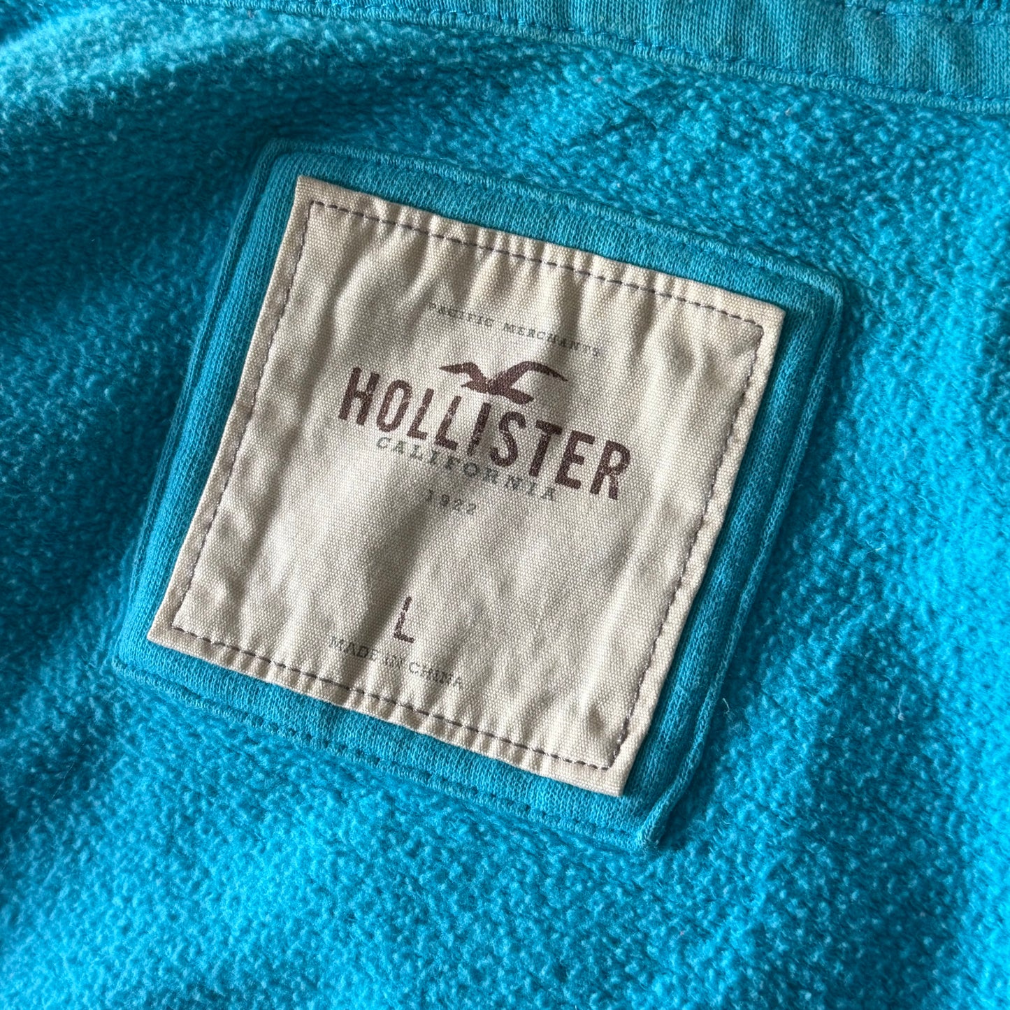 Hollister turquoise hoodie